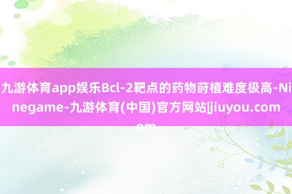 九游体育app娱乐Bcl-2靶点的药物莳植难度极高-Ninegame-九游体育(中国)官方网站|jiuyou.com