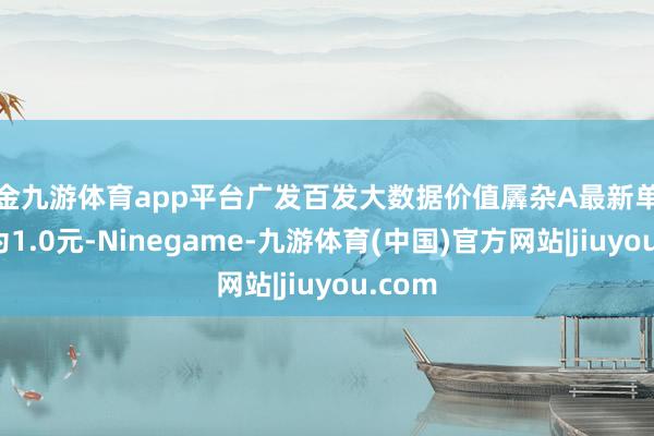 现金九游体育app平台广发百发大数据价值羼杂A最新单元净值为1.0元-Ninegame-九游体育(中国)官方网站|jiuyou.com
