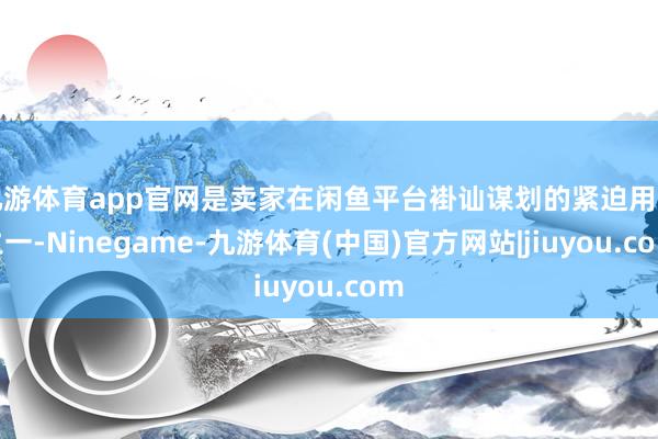 九游体育app官网是卖家在闲鱼平台褂讪谋划的紧迫用具之一-Ninegame-九游体育(中国)官方网站|jiuyou.com